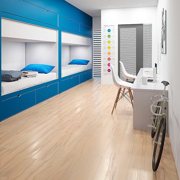 Aspen LVT Highland Oak Brined 6x48 Luxury Vinyl Plank in Brown, View 5, open zoomed image