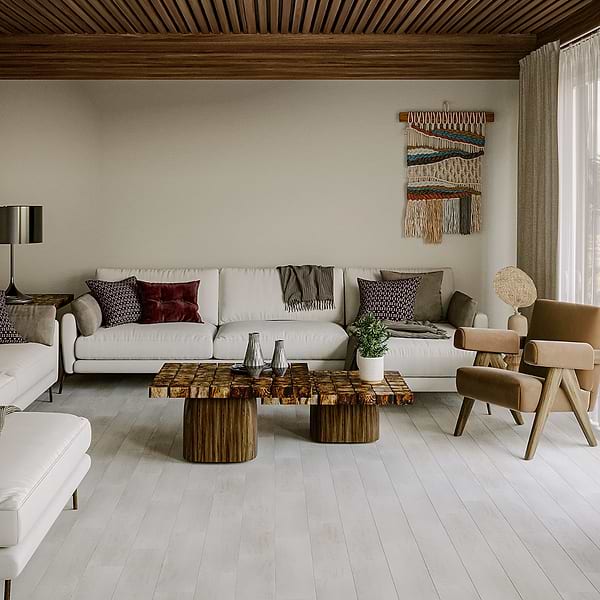 Sky Hickory Sea 12mil Rigid Core Click 6x48  Luxury Vinyl Plank Flooring