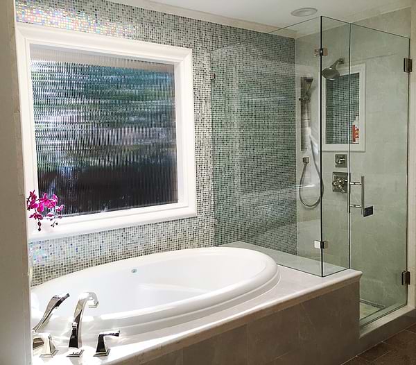 Celeste Harbor Fog Glass Tile 