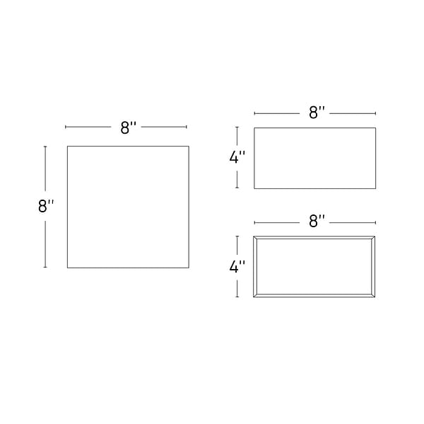 Stacy Garcia Maddox Frame White 4x8 Matte Ceramic Wall Tile