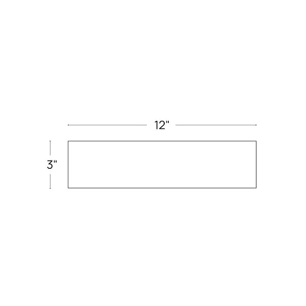 Manchester Charcoal Gray 3x12 Ceramic Bullnose
