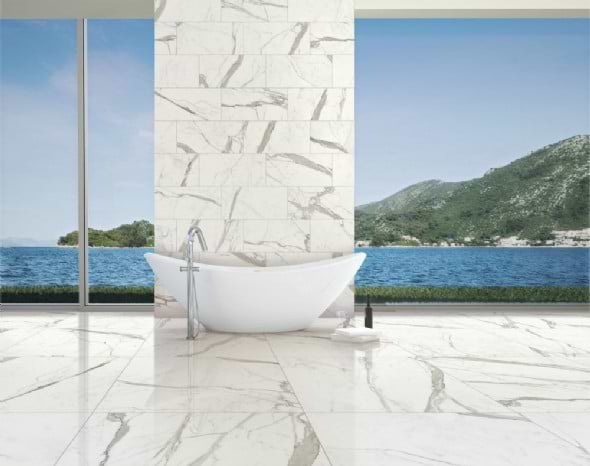 Versilia Statuario Mosaic Matte 2x2 Porcelain Tile