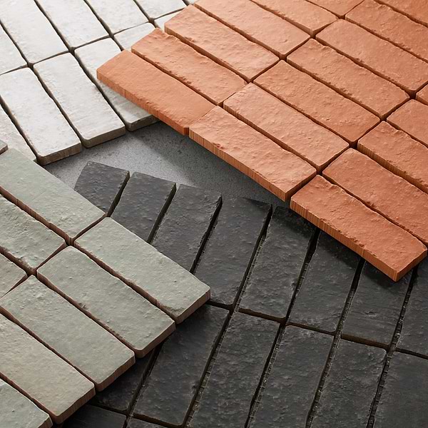 Brixon Canyon Red 1.5x4 Stacked Matte Porcelain Mosaic Tile
