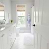 Meadowmere Cement White 3" Hexagon Matte Ceramic Tile