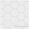 Meadowmere Cement White 3" Hexagon Matte Ceramic Tile