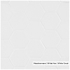 Meadowmere Cement White 3" Hexagon Matte Ceramic Tile