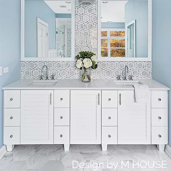 Nova Lynx 6" Hexagon Gray Marble Polished Mosaic Tile