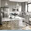 Paris Gray 3x6 Beveled Polished Antique Mirror Subway Tile