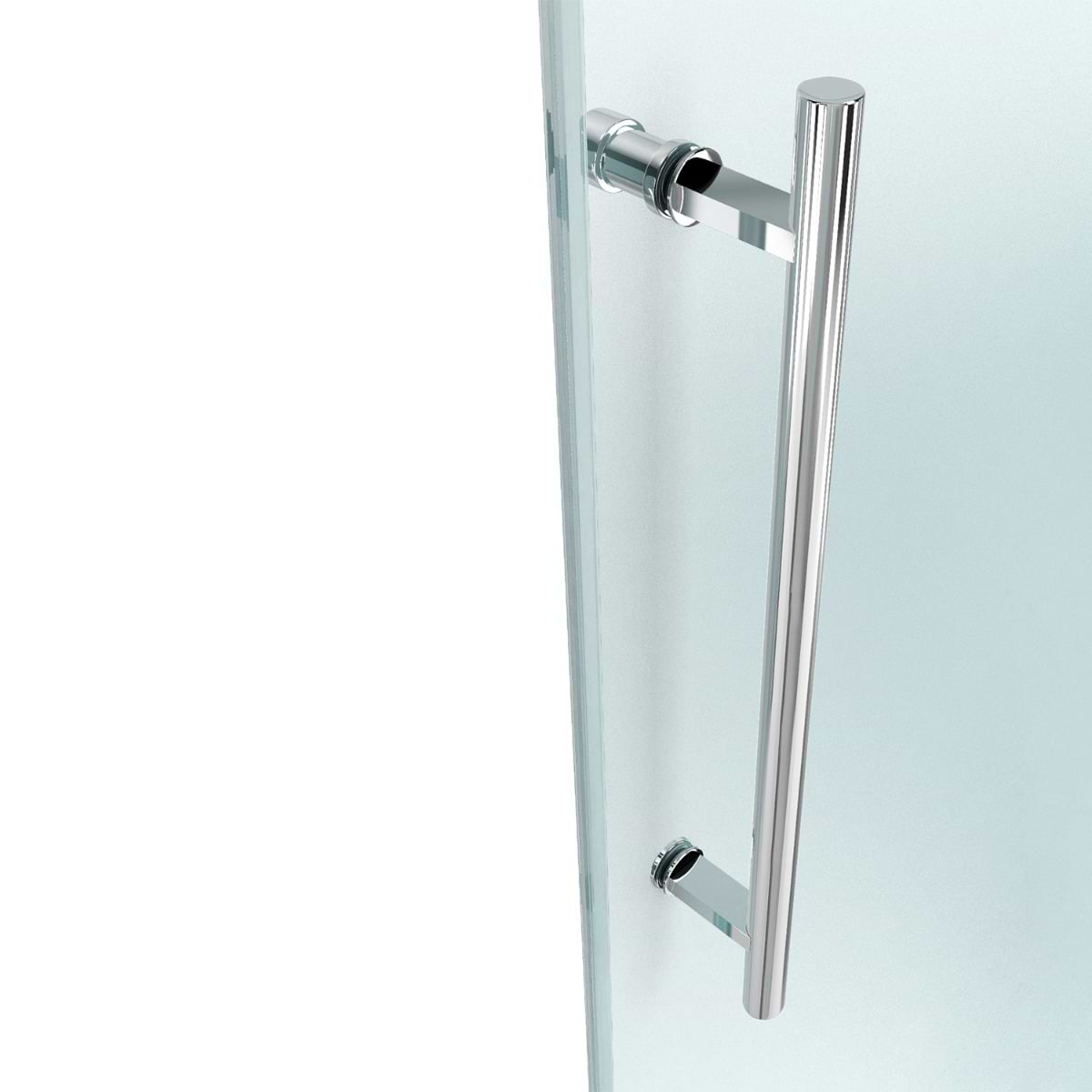 Legato 36x60x74 Reversible Sliding Enclosure Shower Door with Clear Glass in Chrome