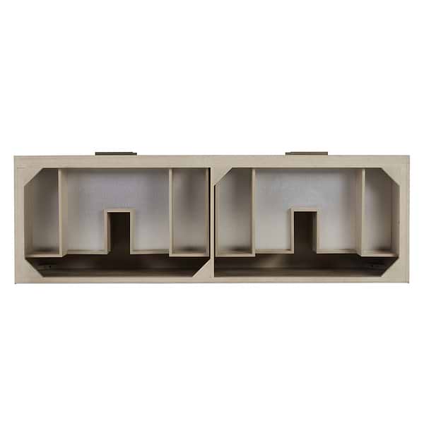 James Martin Vanities Emmeline Pebble Oak 72" Double Vanity with Charcoal Soapstone Quartz Counter