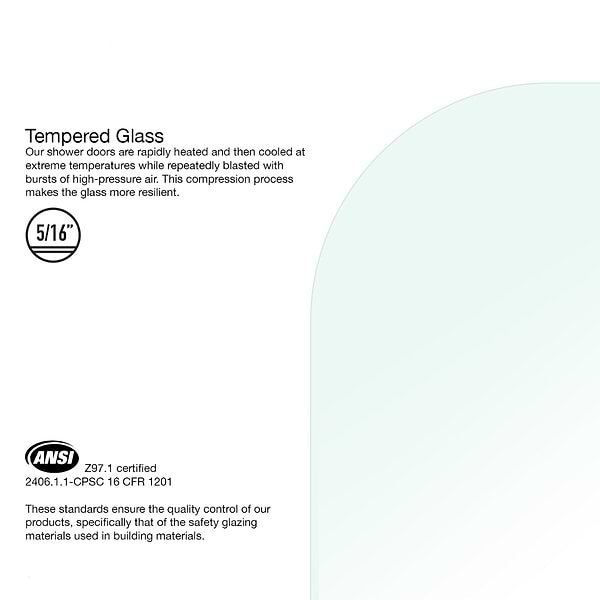 Straya 34x58 Reversible Hinged Screen Bathtub Door with Clear Glass in Chrome