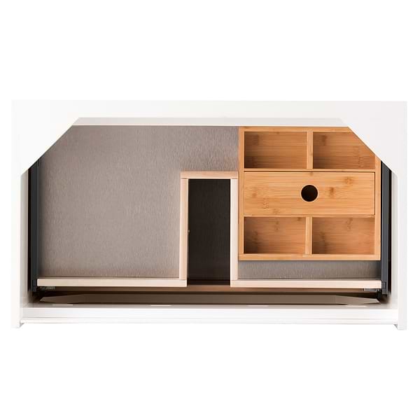 James Martin Vanities Milan 32" Modern Gray Vanity with Charcoal Black Solid Surface Counter