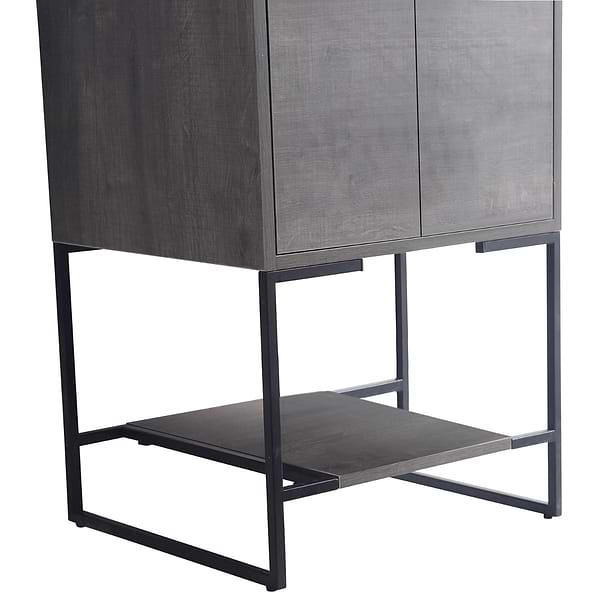 Amani 20" Classic Gray Single Vanity with White Integrated Top