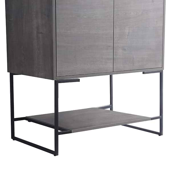 Amani 30" Classic Gray Single Vanity with White Integrated Top