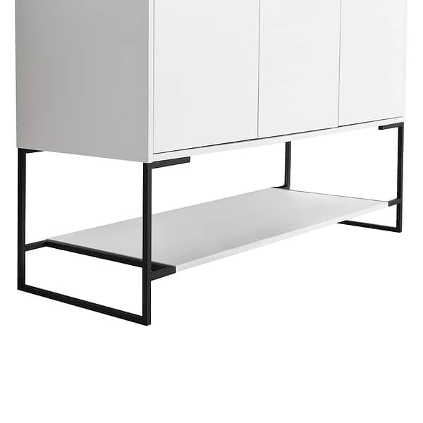 Amani 48" Matte White Single Vanity with White Integrated Top