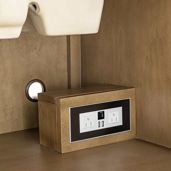 James Martin Vanities Hudson Light Natural Oak Brown 36"  Single Vanity with Eternal Marfil Quartz Top