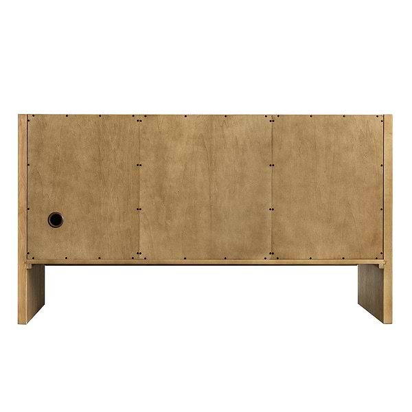 James Martin Vanities Hudson Light Natural Oak Brown 60"  Double Vanity with Charcoal Soapstone Quartz Top