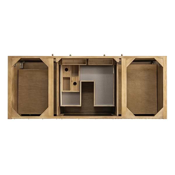 James Martin Vanities Hudson Light Natural Oak Brown 60"  Single Vanity