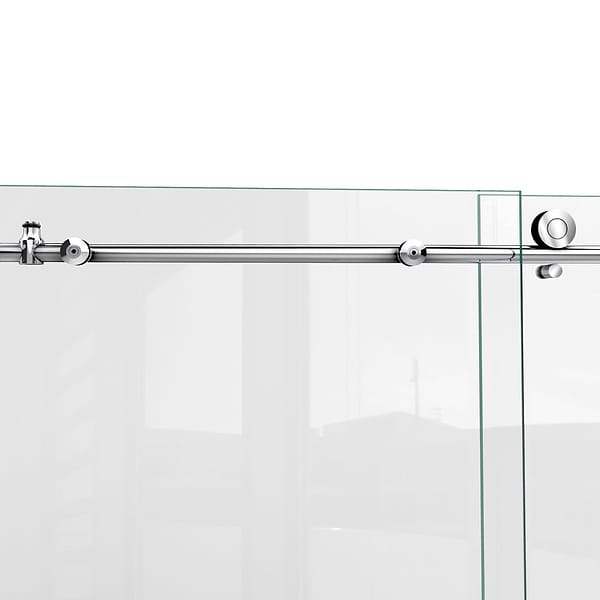DreamLine Enigma-X 60x76 Reversible Sliding Shower Alcove Door with Clear Glass in Polished Stainless Steel