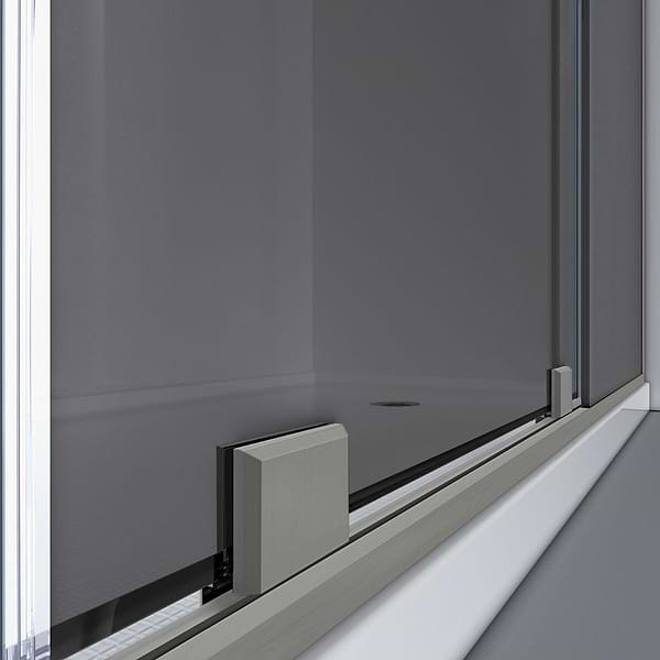 DreamLine Mirage-X 60x72 Left Sliding Shower Alcove Door with Gray Glass in Brushed Nickel
