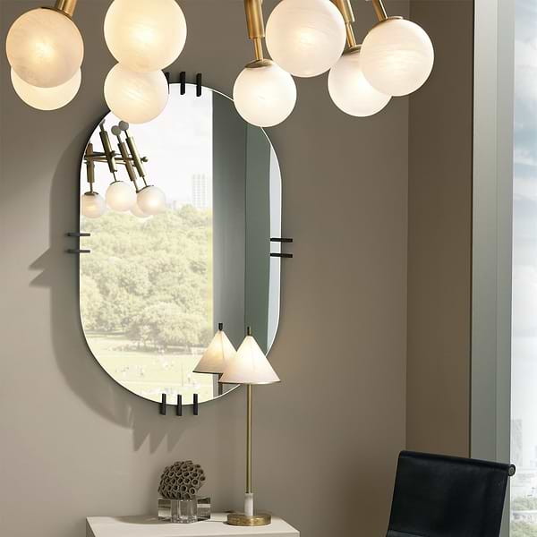 Arteriors Wilder 31"x47" Bronze Oval Mirror