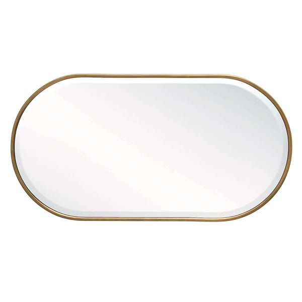Arteriors Vaquero 19"x36" Antique Brass Oval Mirror