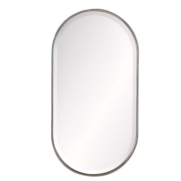 Arteriors Vaquero 19"x36" Polished Nickel Oval Mirror