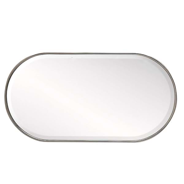 Arteriors Vaquero 19"x36" Polished Nickel Oval Mirror