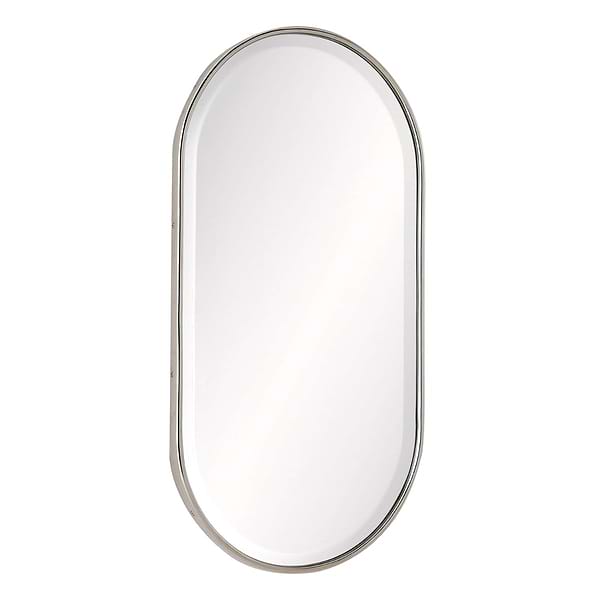 Arteriors Vaquero 19"x36" Polished Nickel Oval Mirror
