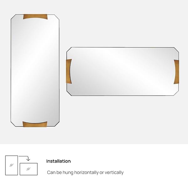 Arteriors Kris 21"x48.5" Blackened Iron Rectangle Mirror