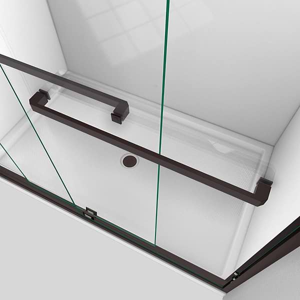 DreamLine Encore 54"x76" Reversible Sliding Shower Alcove Door with Clear Glass in Oil Rubbed Bronze