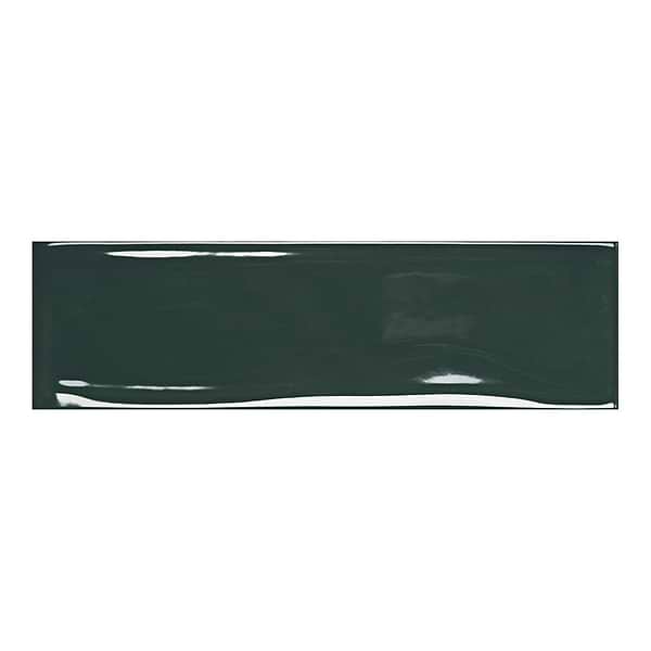 Vitality Dark Green 3x10 Glossy Ceramic Tile