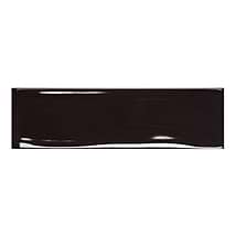 Vitality Black 3x10 Glossy Ceramic Tile