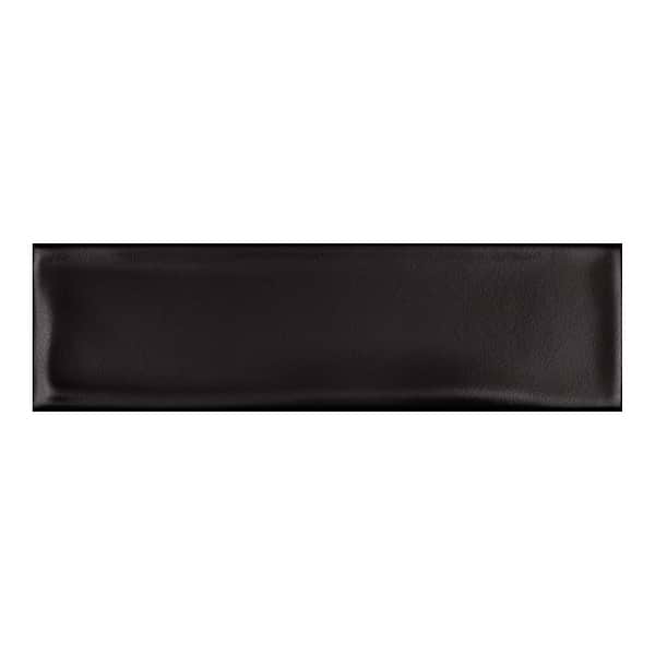 Vitality Black 3x10 Matte Ceramic Tile
