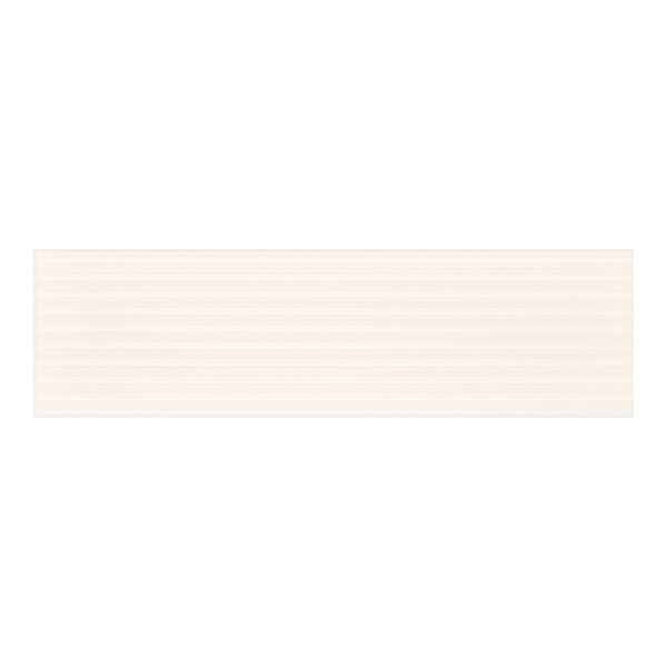 Vitality White Lines 3x10 Matte Ceramic Tile