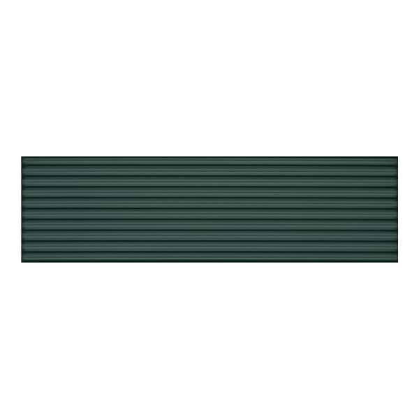 Vitality Dark Green Lines 3x10 Matte Ceramic Tile