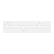 Contour Ivy Powder White 3x12 Glossy Ceramic Tile