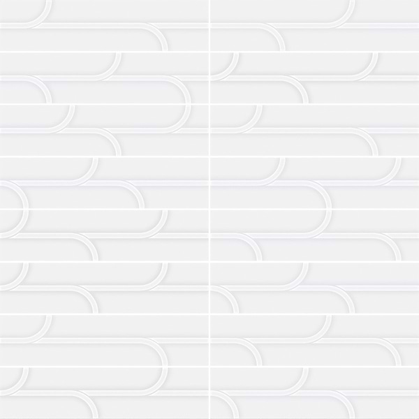 Contour Ivy Powder White 3x12 Glossy Ceramic Tile