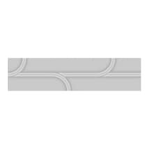 Contour Ivy Silver Gray 3x12 Glossy Ceramic Tile