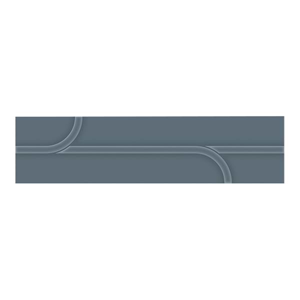 Contour Ivy Ink Blue 3x12 Glossy Ceramic Tile