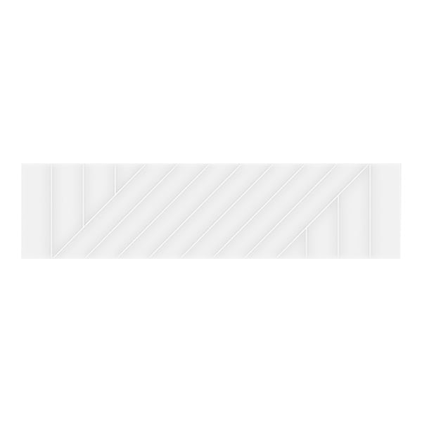 Contour Maze Powder White 3x12 Glossy Ceramic Tile