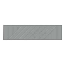 Contour Maze Charcoal Gray 3x12 Glossy Ceramic Tile