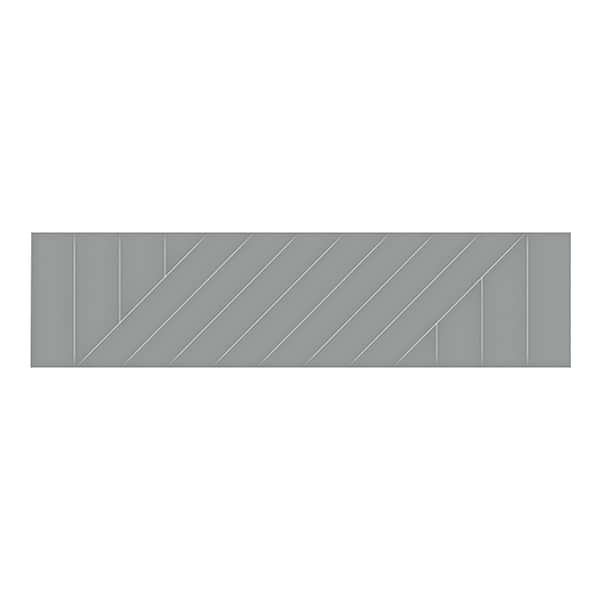 Contour Maze Charcoal Gray 3x12 Glossy Ceramic Tile