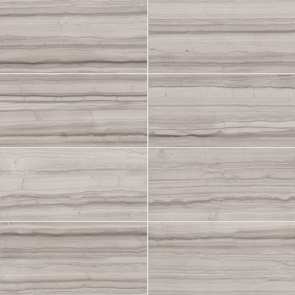 Rondure Taupe Gray 12x24 Matte Porcelain Tile in Light Gray, View 1