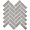 Voyage Silver Gray 1x4 Herringbone Matte Porcelain Mosaic Tile