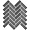 Voyage Ash Gray 1x4 Herringbone Matte Porcelain Mosaic Tile