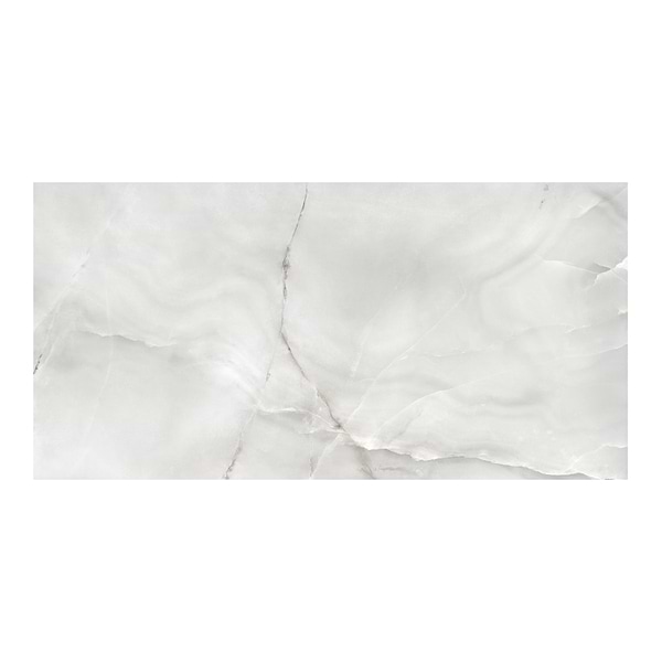 Luminere Onyx Nuvolato White 24x48 Matte Porcelain Tile