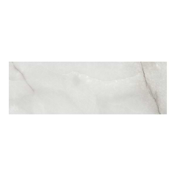 Luminere Onyx Nuvolato White 4x12 Polished Porcelain Tile