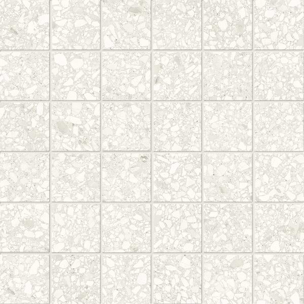 Aggretto Ivory Beige 2x2 Matte Porcelain Mosaic Tile in Ivory, View 1