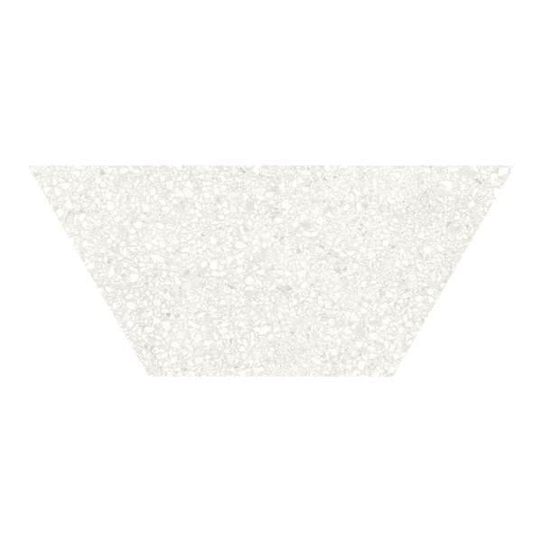 Aggretto Ivory Beige 10x24 Half Hexagon Matte Porcelain Tile in Ivory, View 1